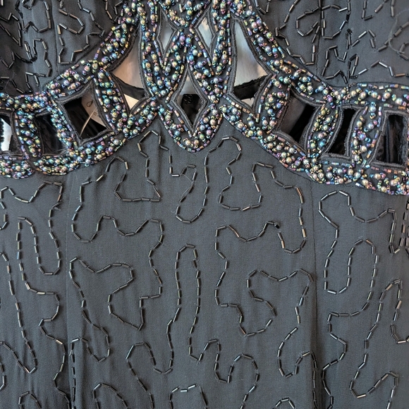 Vintage Jas Jas Black Beaded Gown - Picture 4 of 16